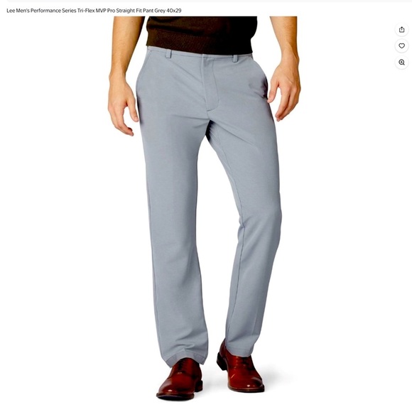 Lee Dress Pants Tri-Flex MVP Pants Light Gray Men’s 40 x 29 - Picture 1 of 14